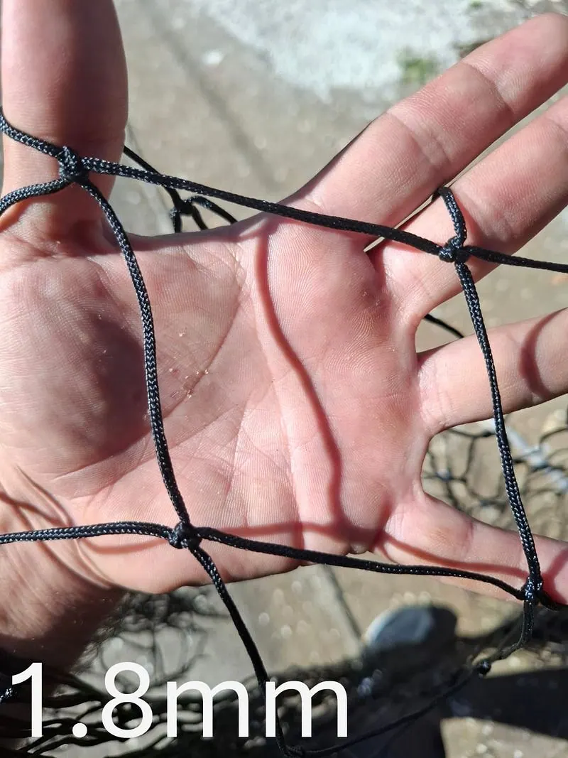 Detalle de la malla: hilo de 1,8 mm, para contención liviana